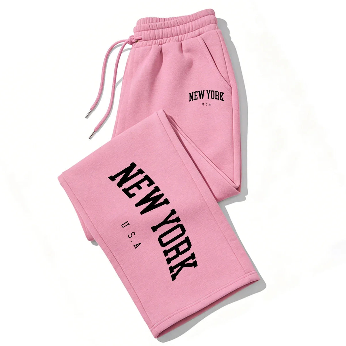 NEW YORK Printed Jogger Pants for Men & Women High Quality Breathable Sweatpants for Running Casual Wear