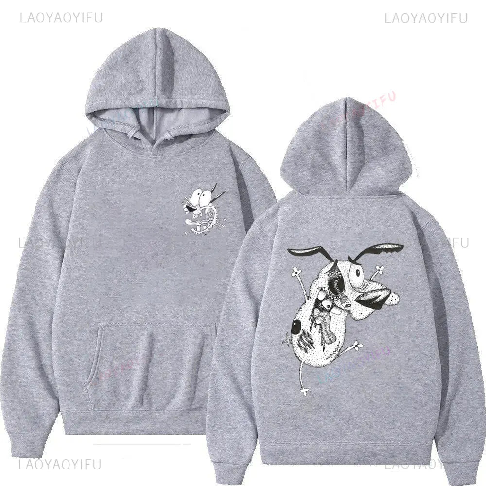 Vintage Cartoon Drop Shoulder Hoodie