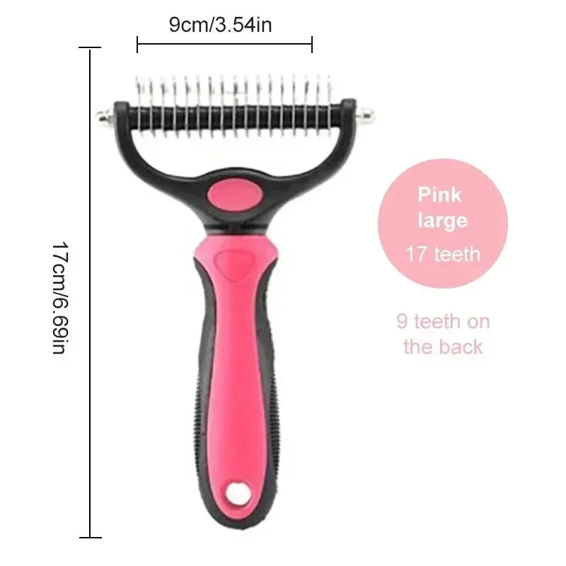 Pet Deshedding Brush Cat Comb Self Cleaning Hair Remover Grooming Tool for Dog and Cats De-Matting Comb Cleaning Pets Supplies
