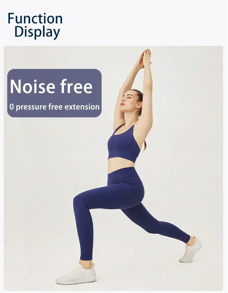 Women's Yoga Set Workout Set 2 Piece High Waist Yoga Leggings Sports Bra Gym Suit Activewear Sports Fitness Set Sports Suit
