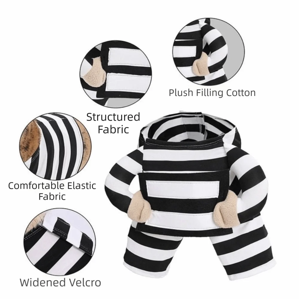 Pet Outfit Adjustable Pet Funny Costume Breathable Comfortable Halloween Dog Clothes Polyester Dog Party Dressed Up Festival