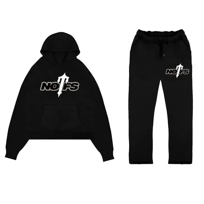 2024 New Men's Fashion Casual Tracksuits Outdoor Fitness Jogging Hooded Sets Sports Luxury Hoodie Drawstring Pants Suit Clothing