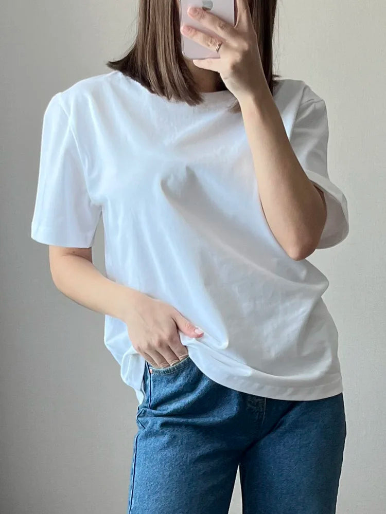 Soft Loose Cotton Summer Tee