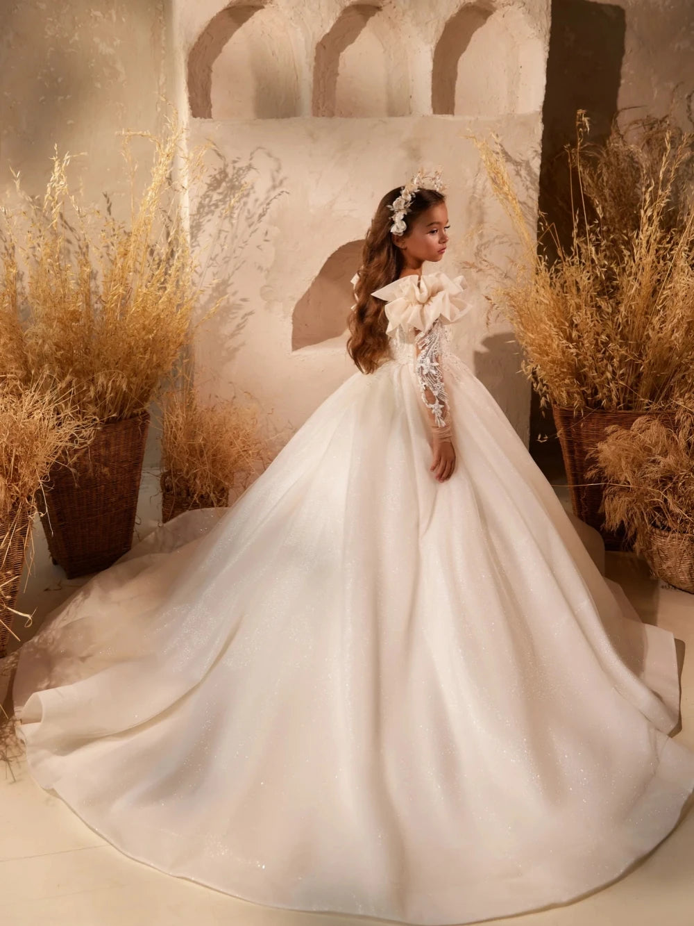 Glitter Beaded Princess Ball Gown