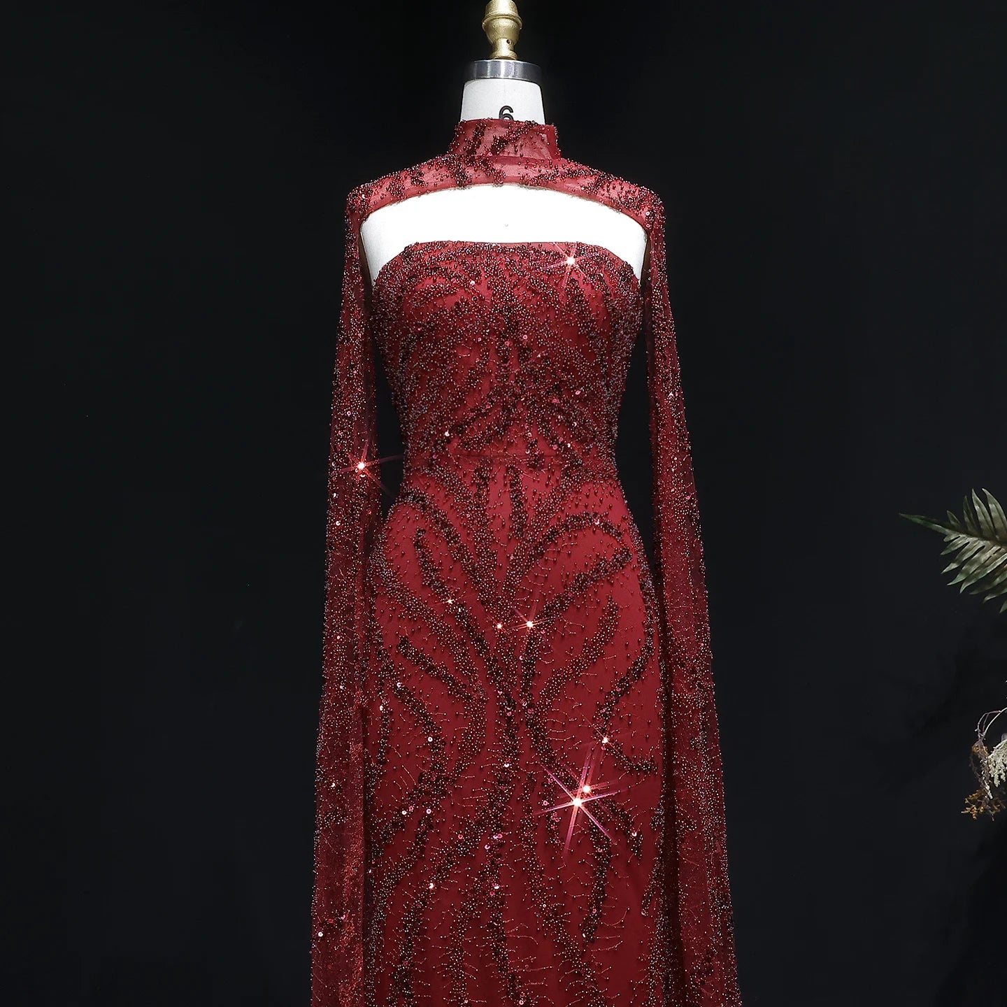 Sharon Said 2026 Luxury Evening Party Gowns Women' s Wedding Prom Dresses with Flowing Sleeves Elegant Mermaid SS663 Customized