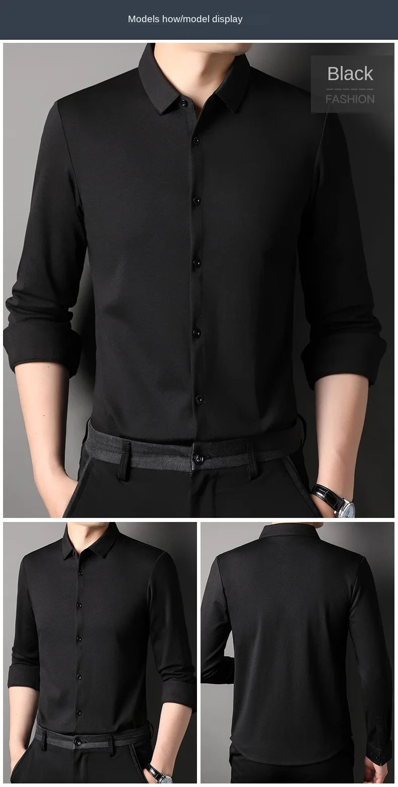 Mulberry Silk Blend Slim Shirt