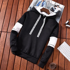 Printed Casual Hooded Pullover Sweatshirt