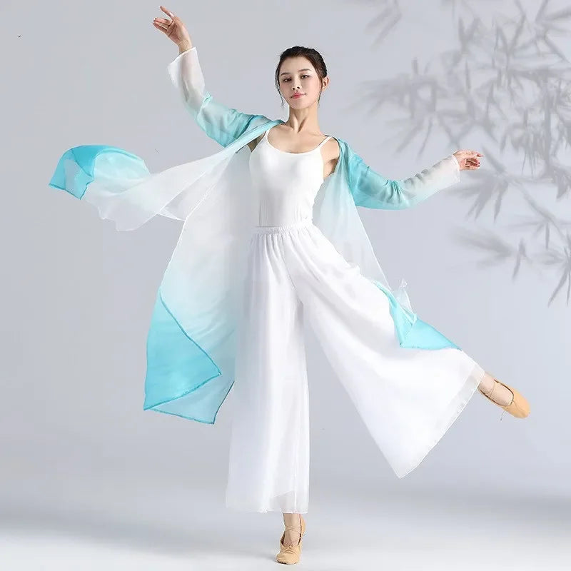 Classical Gradient Chiffon Dance Dress