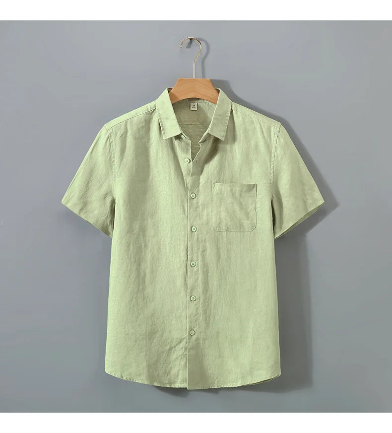 Solid Loose Short Sleeve Shirt