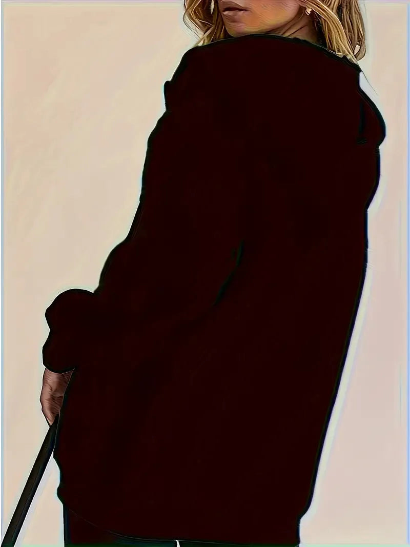 Women's Hoodie Jacket Zipper Fleece Lined Casual Sportswear Hooded Sweatshirt Outerwear 5046 Print Comfortable Loose Fit