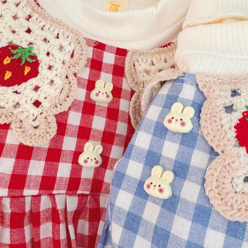 Sweet Plaid Baby Winter Dress