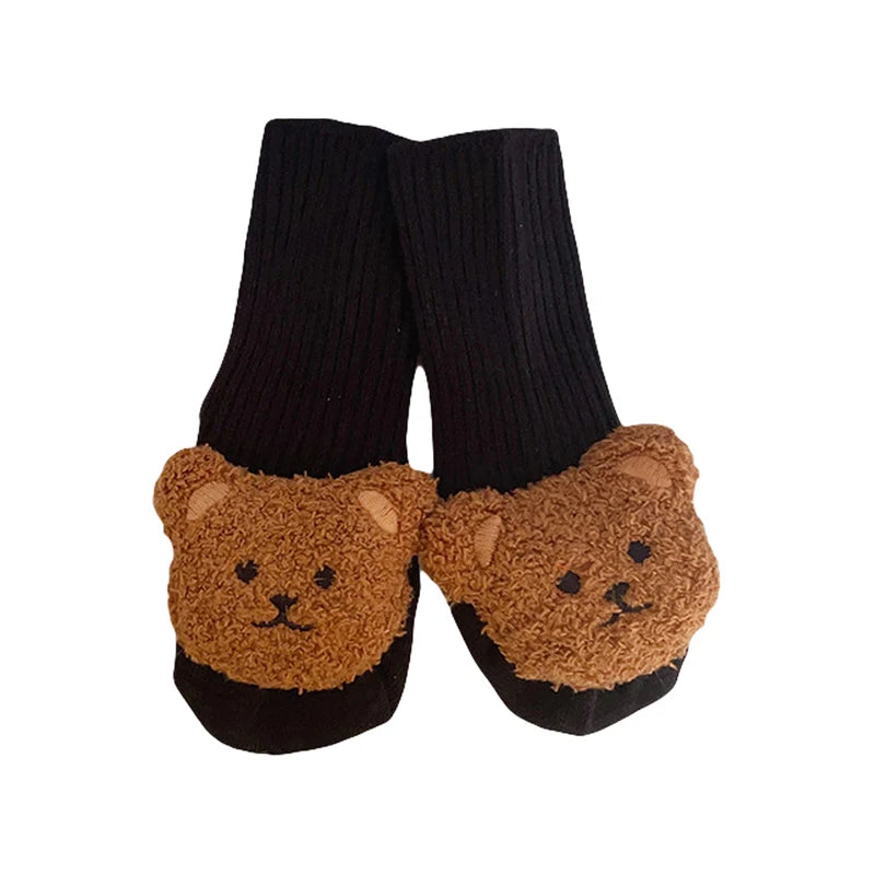 Cartoon Bear Infant Knit Socks