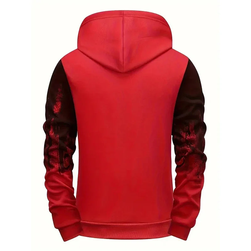 Men's Hoodie High Quality Hooded Long Sleeve Ink-splashed Sweatshirt Autumn Winter Daily Casual Sporty Jogging Fashion Outwear