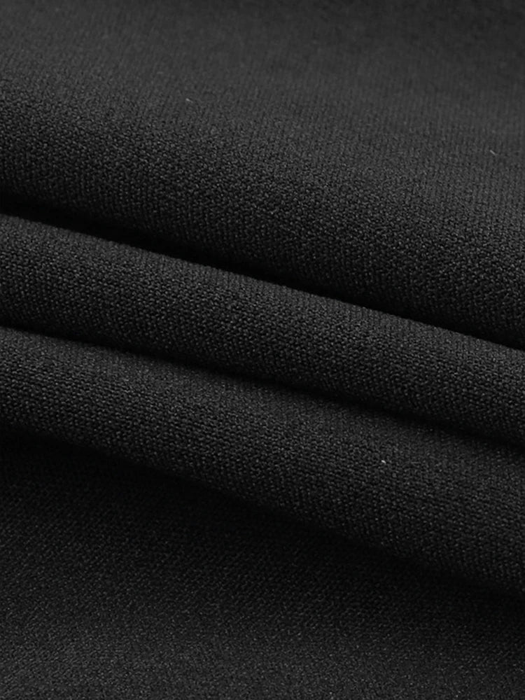 Elegant Black Bodycon Mini Dress