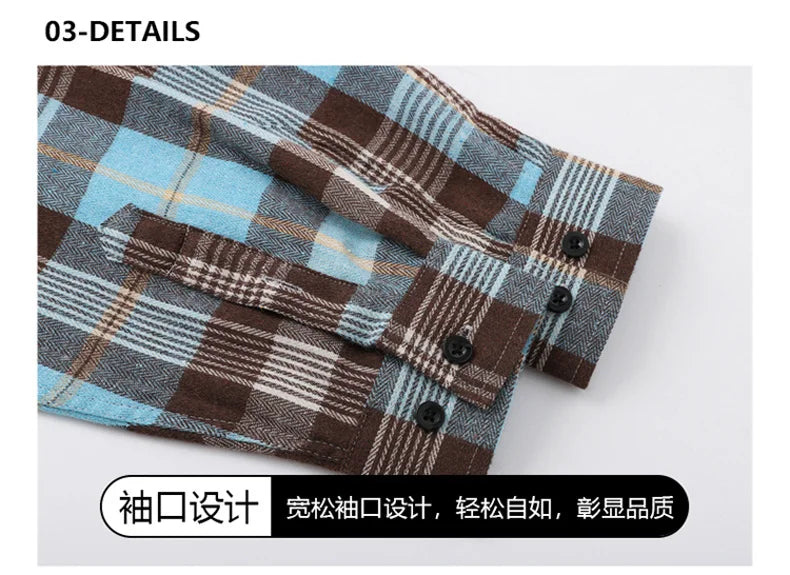 Plaid Casual Autumn Long Shirt
