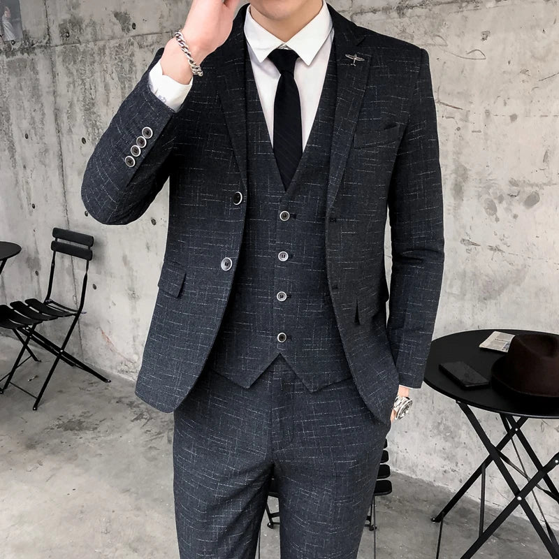 Refined Slim Wedding Suit Set