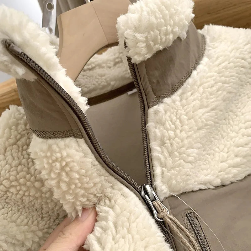 Warm Stand Collar Motorcycle Jacket