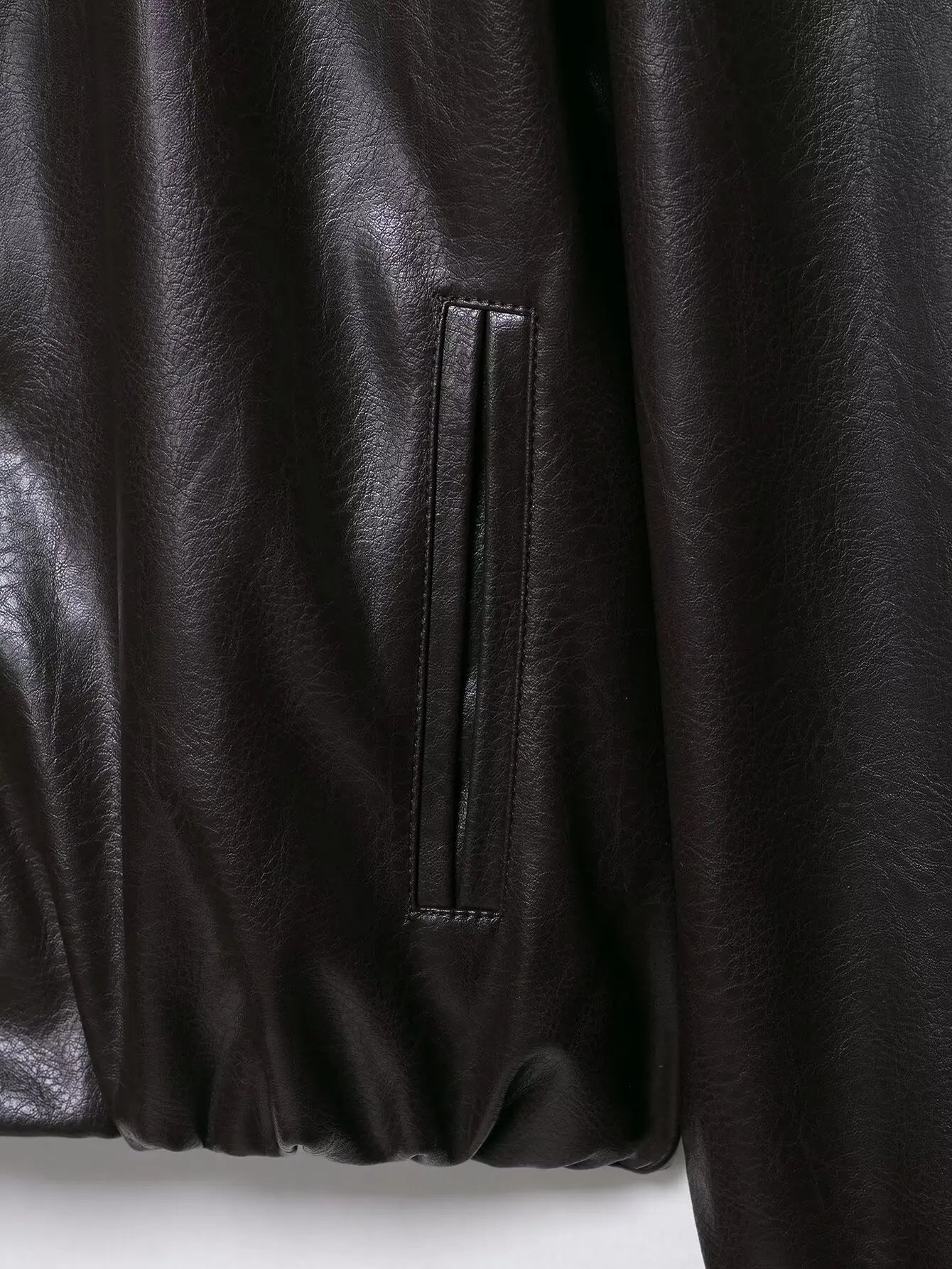 Faux Leather High Street Jacket