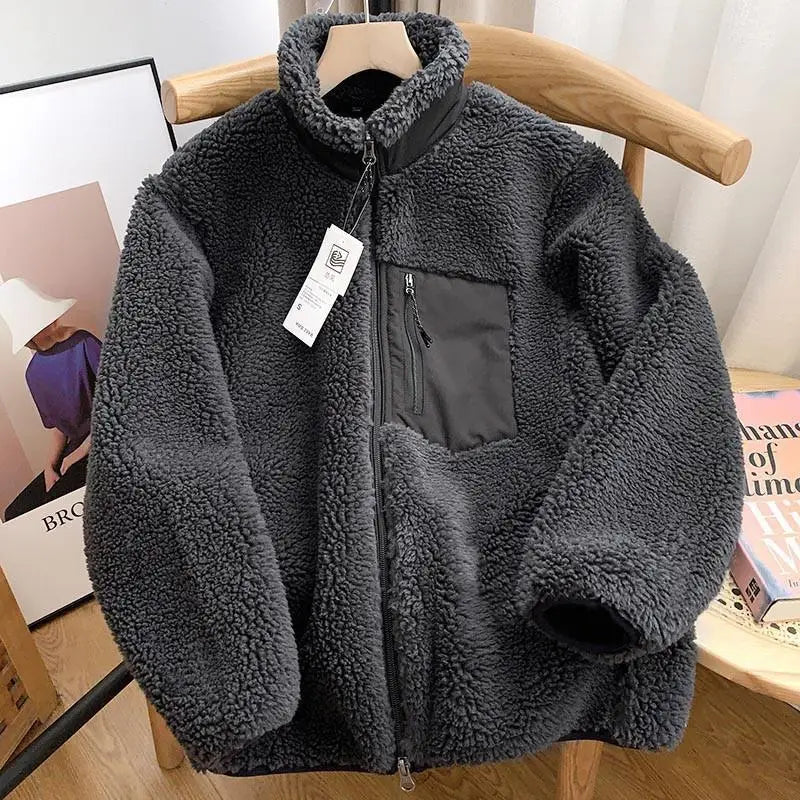 Warm Stand Collar Motorcycle Jacket