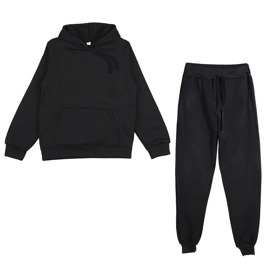 Men's Sports Suits Fashion Tracksuit Women Hoodies + Pants Two Pieces Sets Running Casual Sweatshirts Sweatpants Men's Clothing