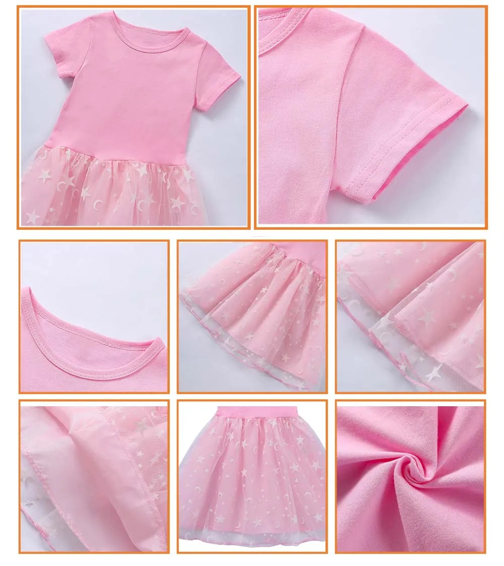Rainbow Princess Cute Girls Dress