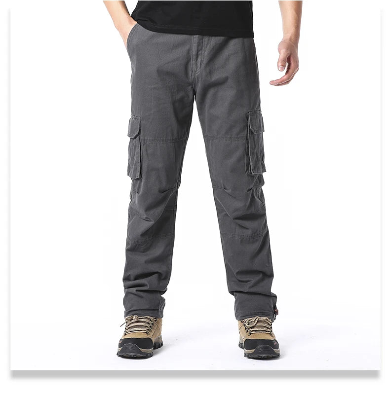 Loose Cotton Tactical Cargo Pants