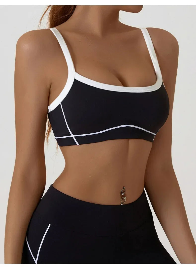Woman Yoga Sport Outfit for Fitness Two Pieces Short Pant Sets Suits Tracksuit Sportswear Woman Gym Yoga Workout Clothes