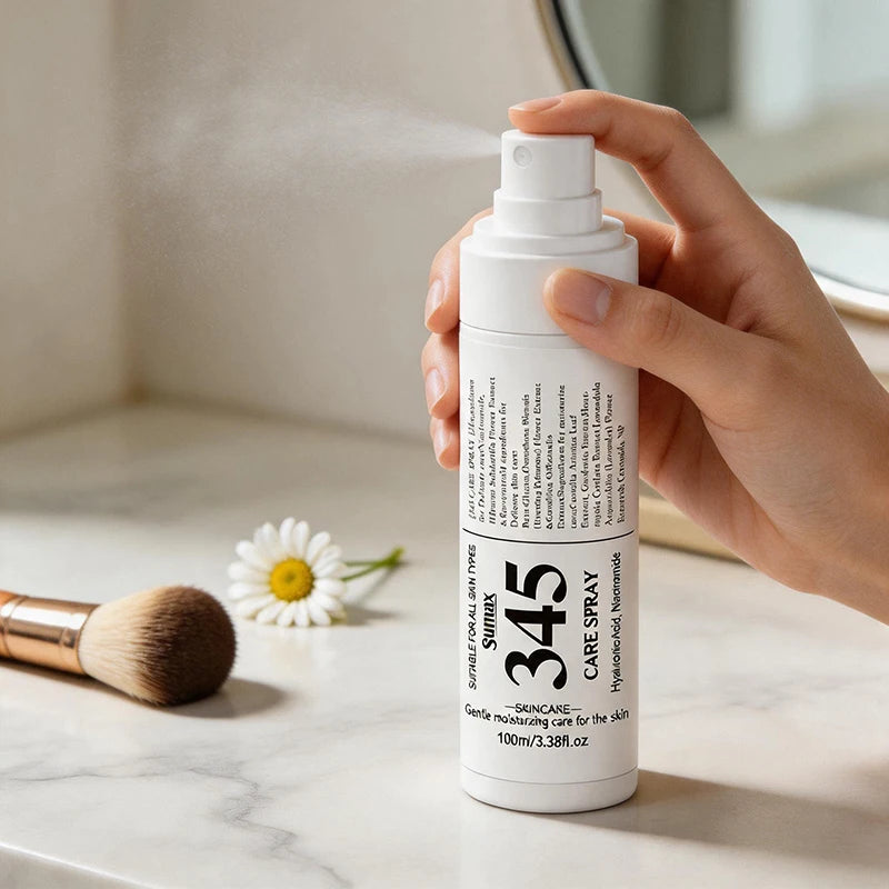 345 Skincare Set With Eye Cream Moisturizing Cream Relief Spray Hydrating Soothing Brightening For All Skin Types Sensitive Skin