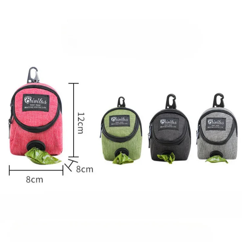 Portable Dog Training Treat Bag Outdoor Pet Dog Treat Pouch Puppy Snack Reward Waist Bag Dog Poop Bag Dispenser Pet Accessories