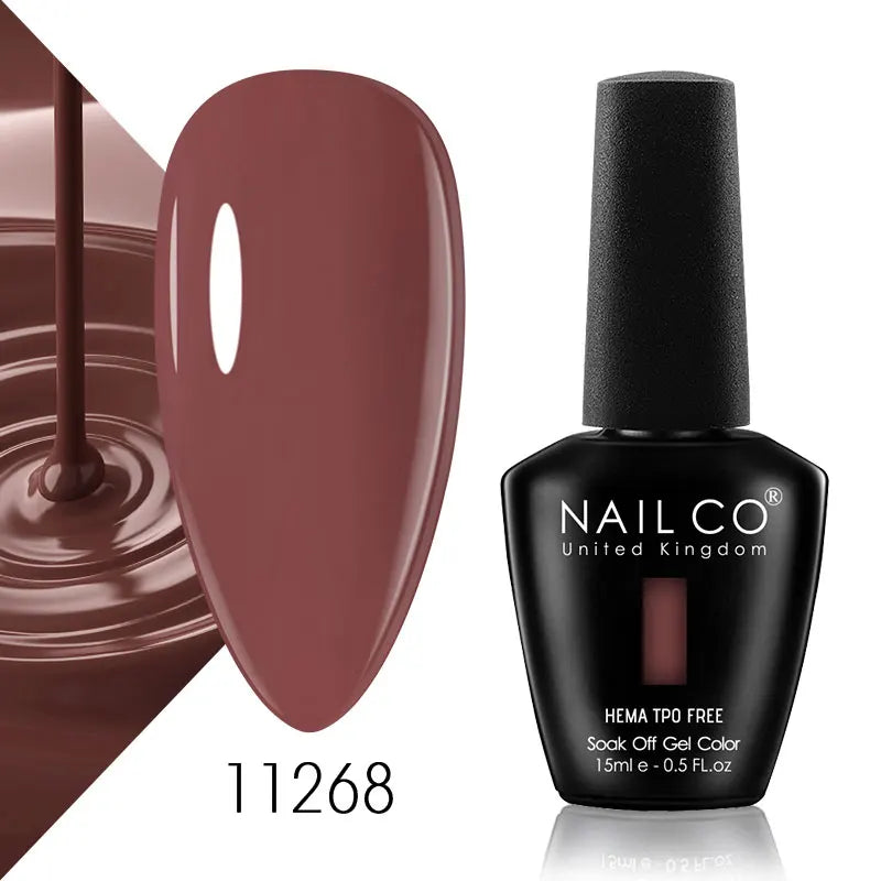 NAILCO 15ml Nail Gel Polish Semi Permanent UV Varnish Nails Art Gel Vernis Manicure TOP BASE Nails Products Supplies Equipment
