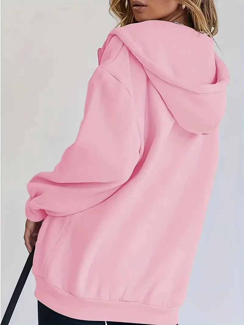 Women's Hoodie Jacket Zipper Fleece Lined Casual Sportswear Hooded Sweatshirt Outerwear 5046 Print Comfortable Loose Fit