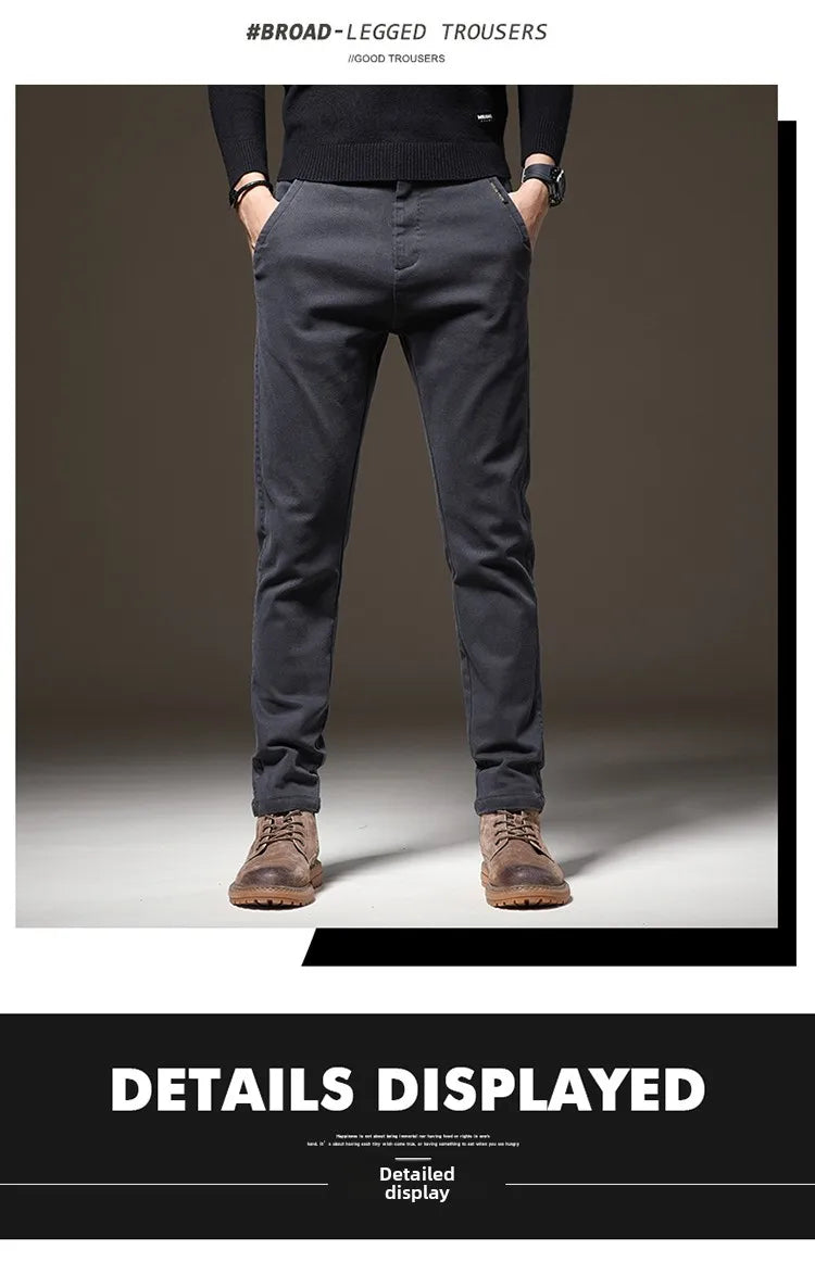 High End Casual Straight Pants