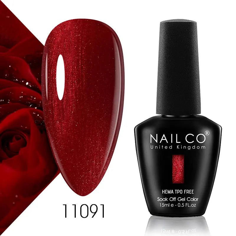NAILCO 15ml Nail Gel Polish Semi Permanent UV Varnish Nails Art Gel Vernis Manicure TOP BASE Nails Products Supplies Equipment