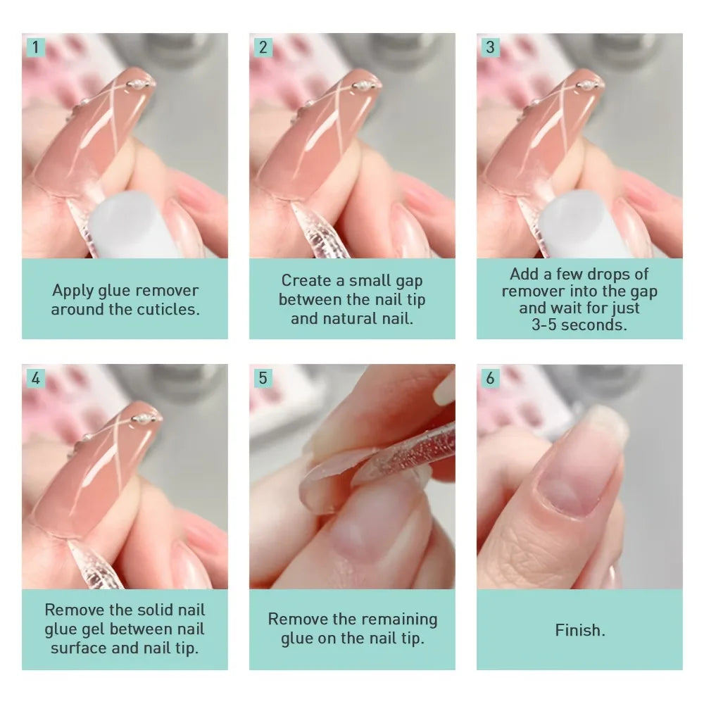 60ml Nail Polish Remover Spray, Gentle Nail Polish Remover for Acrylic and False Nails, 15-Quick Removal, Safe on Natural Nails