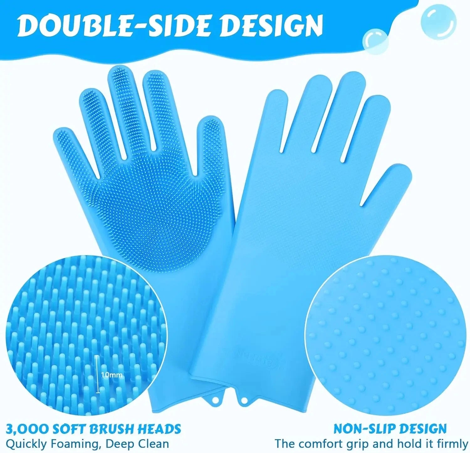 Silicone Shampoo Massaging Glove