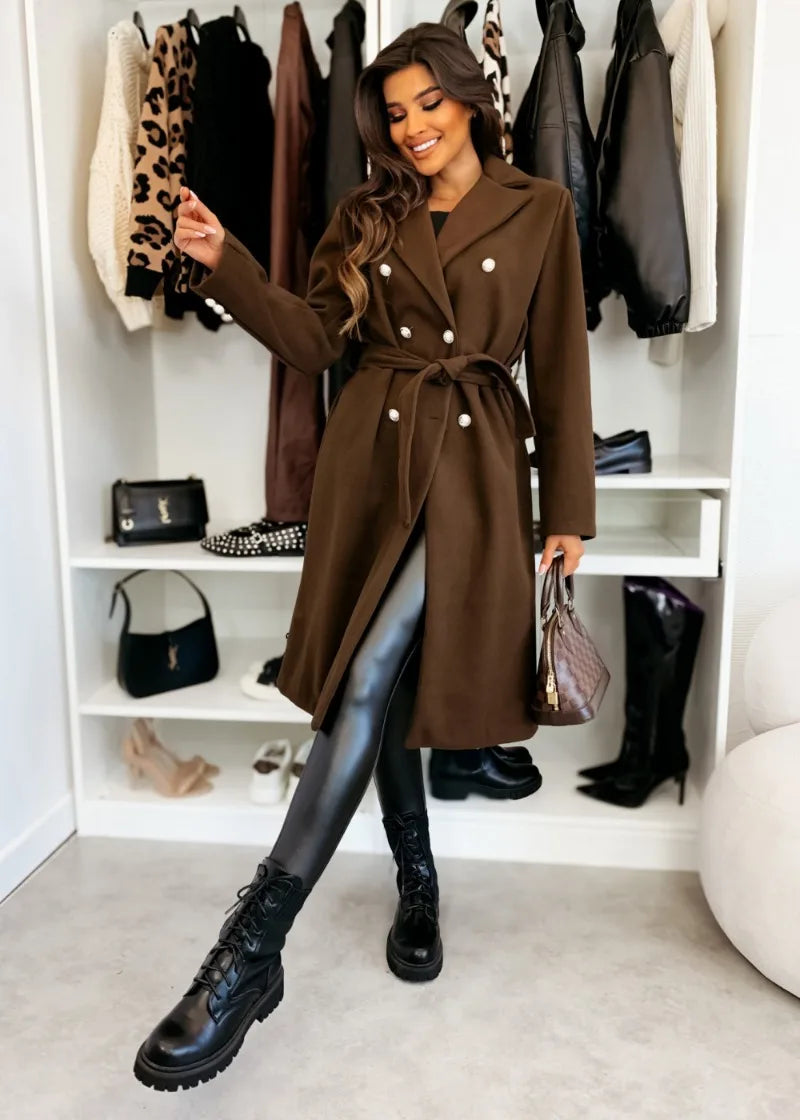 Vintage Double Breasted Wool Trench