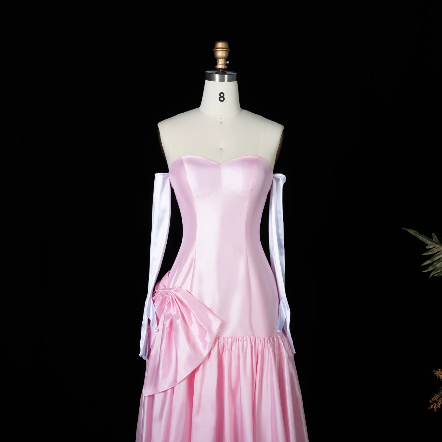 Sharon Said Women' s Elegant Evening Party Dress with Gloves 2026 Simple Wedding Birthday Prom Gowns with Bow SF167 Customized