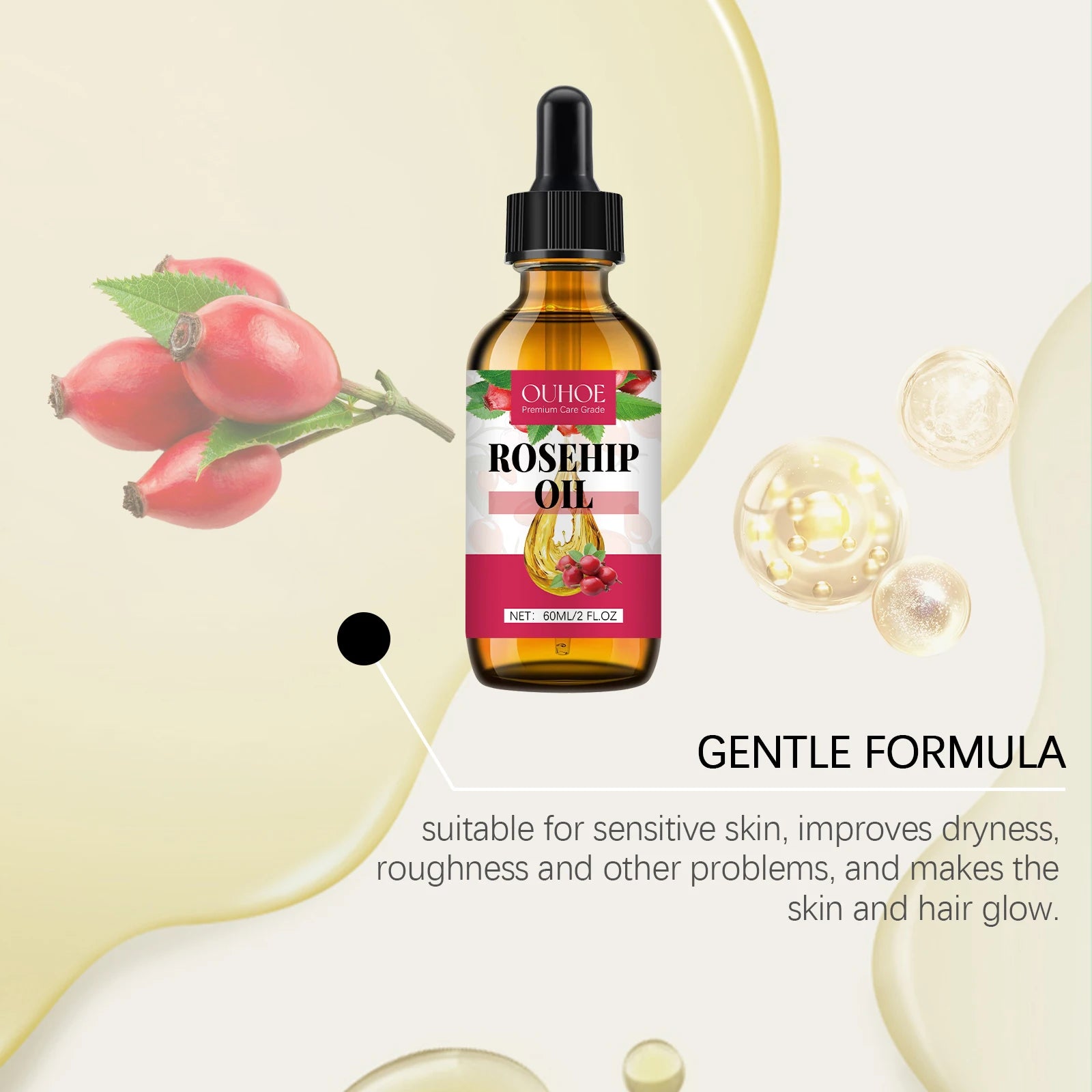 Organic Rosehip Facial Repair Oil