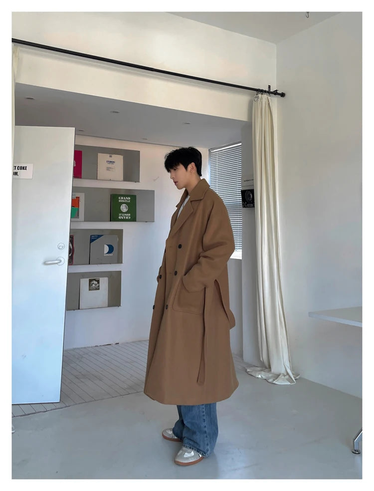 Winter Woolen Long Trench Coat