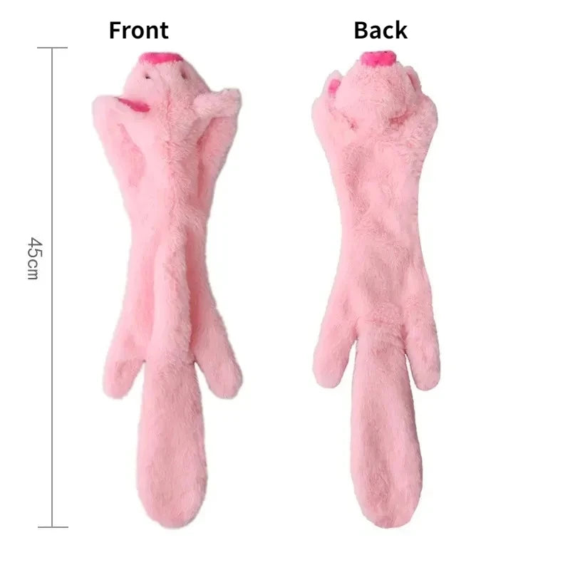 Stuffingless Crinkle Squeaker Dog Toy