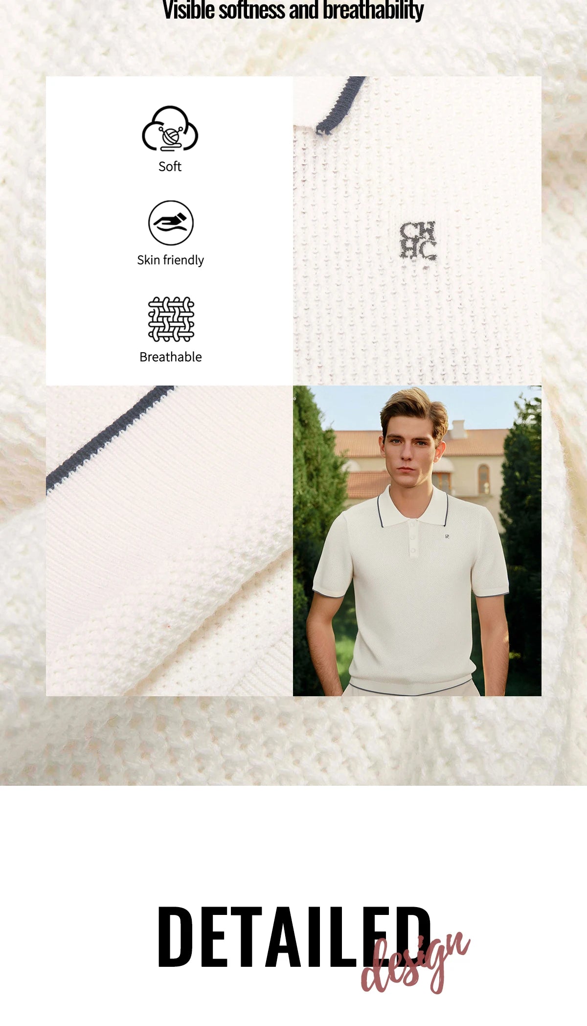 Cotton Embroidered Casual Polo Shirt