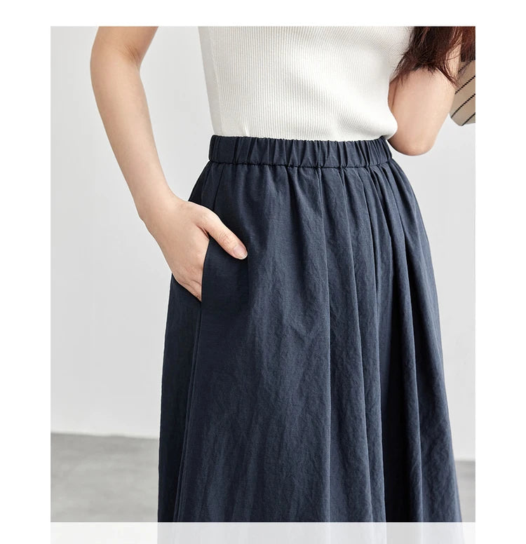 Office Essential A-Line Midi Skirt