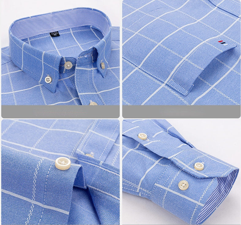 Oxford Striped Cotton Casual Shirt