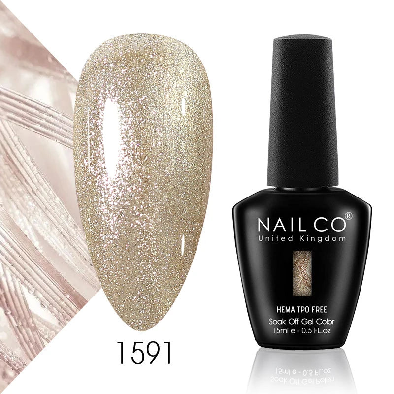 NAILCO 15ml Nail Gel Polish Semi Permanent UV Varnish Nails Art Gel Vernis Manicure TOP BASE Nails Products Supplies Equipment