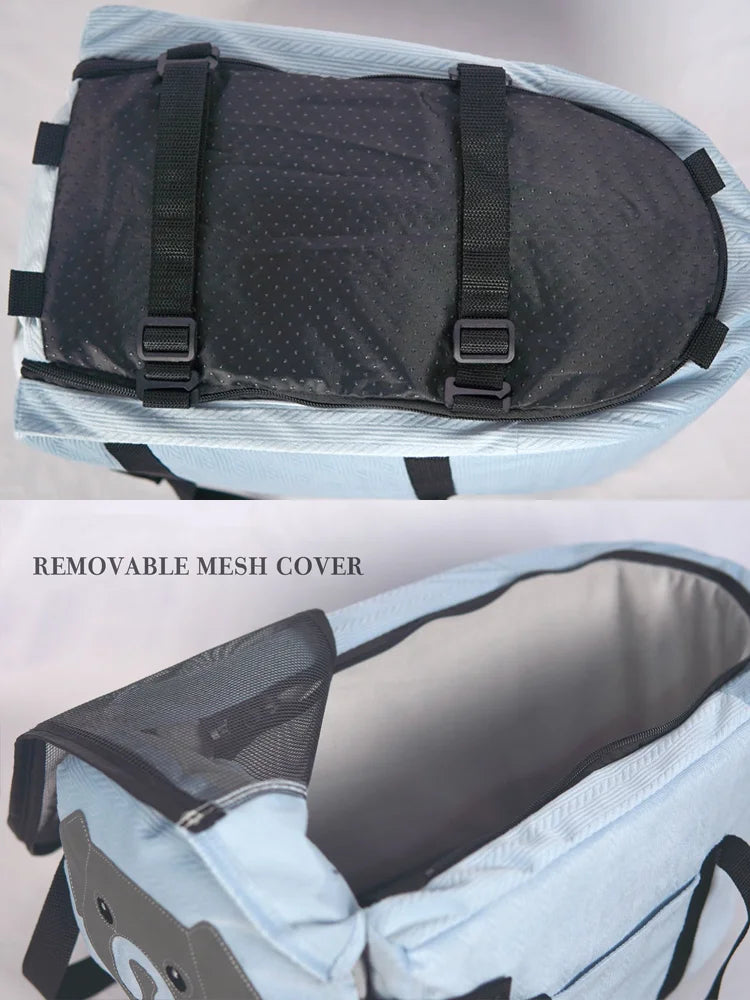 Pet Dog Cat Carrier Backpack Central Console Car Seat Travel Bag Portable Safety Booster Seat For Small Dogs Cats Outdoor Travel