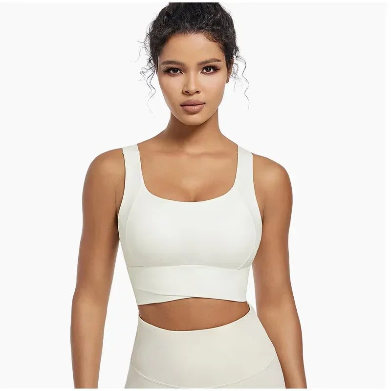 High Impact Sports Bras For Women High Support Padded Sports Bra Workout Fitness Crop Top For Women Racerback Bra For Yoga