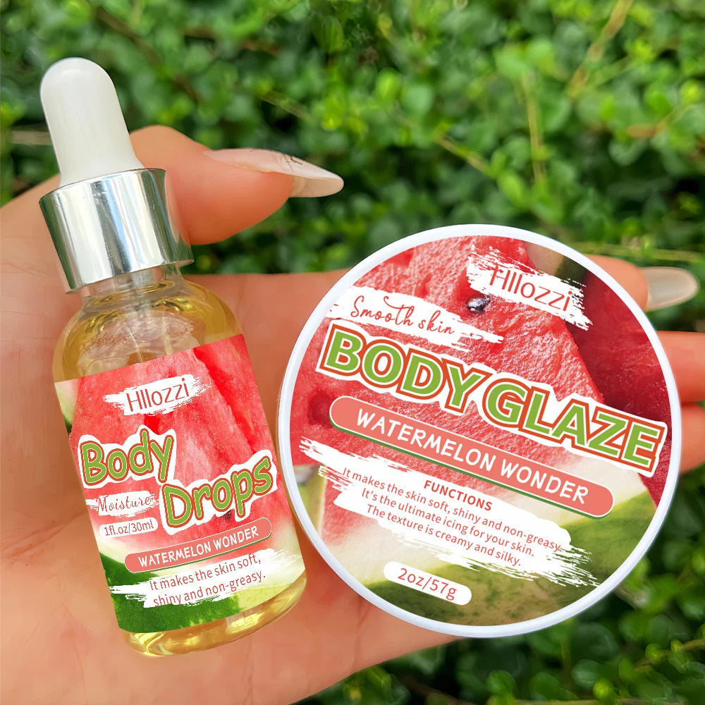 Body Glaze & Body Oil Combination Various Flavors Non-greasy Hydrating and Moisturizing Body Lotion Massage