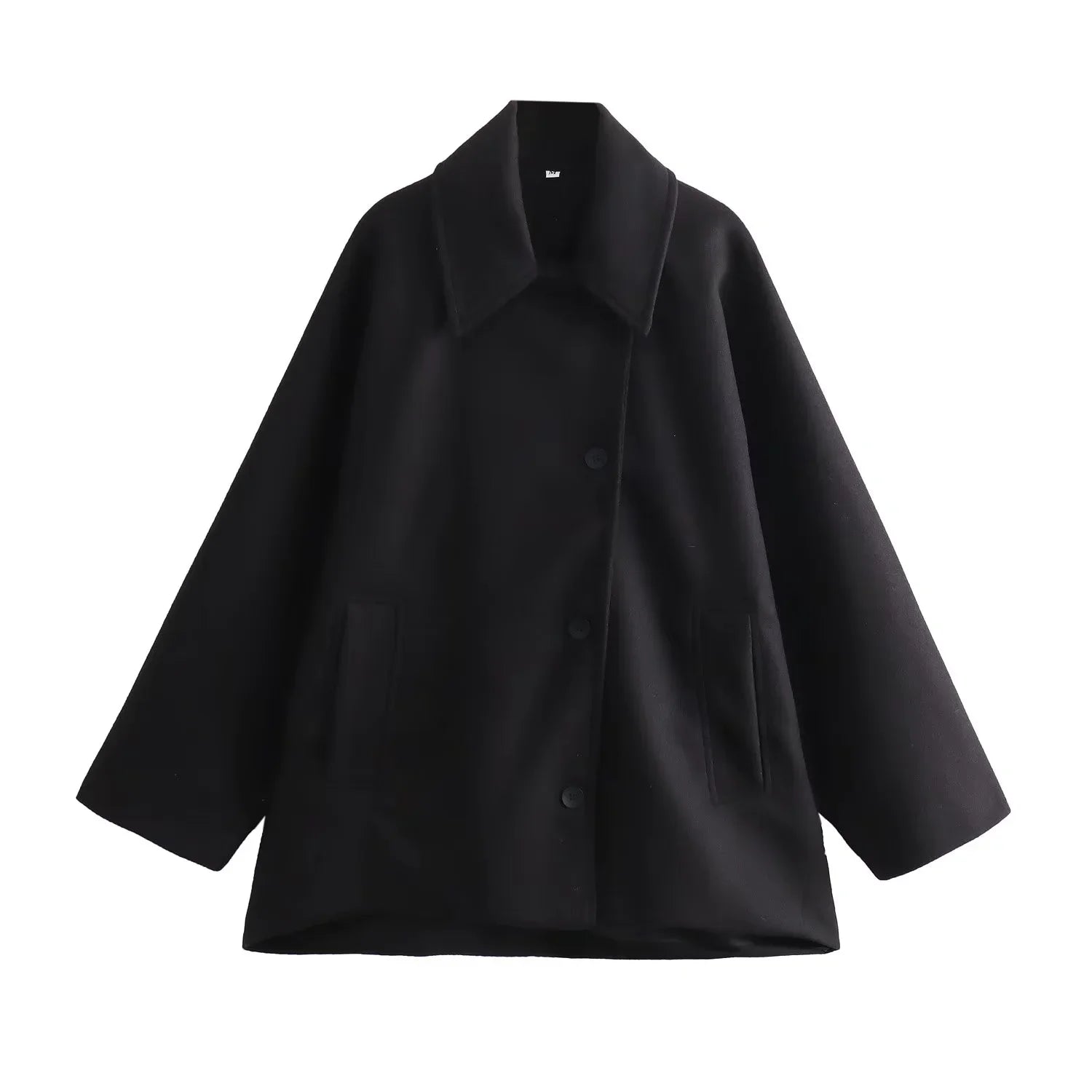 HXAO Woman Winter Coats Faux Wool Coats And Mixtures Oversized Long Coat Women Autumn Long Sleeve Solid Coats Casual Warm Parkas