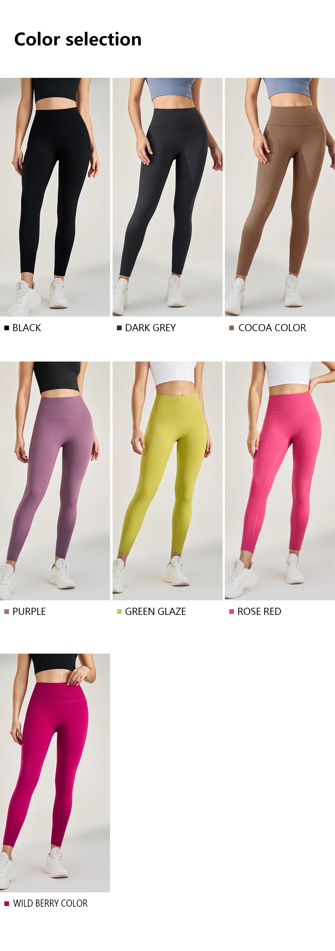 Yoga Leggings for Fitness Legging Sport Femme Pants Female Buttery Soft High Waist Leggins Push Up Gym Tights Women