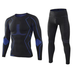 Men Sport Thermal Underwear Suits Outdoor Cycling Compression Sportswear Quick Dry Breathable Clothes Fitness Running Tracksuits